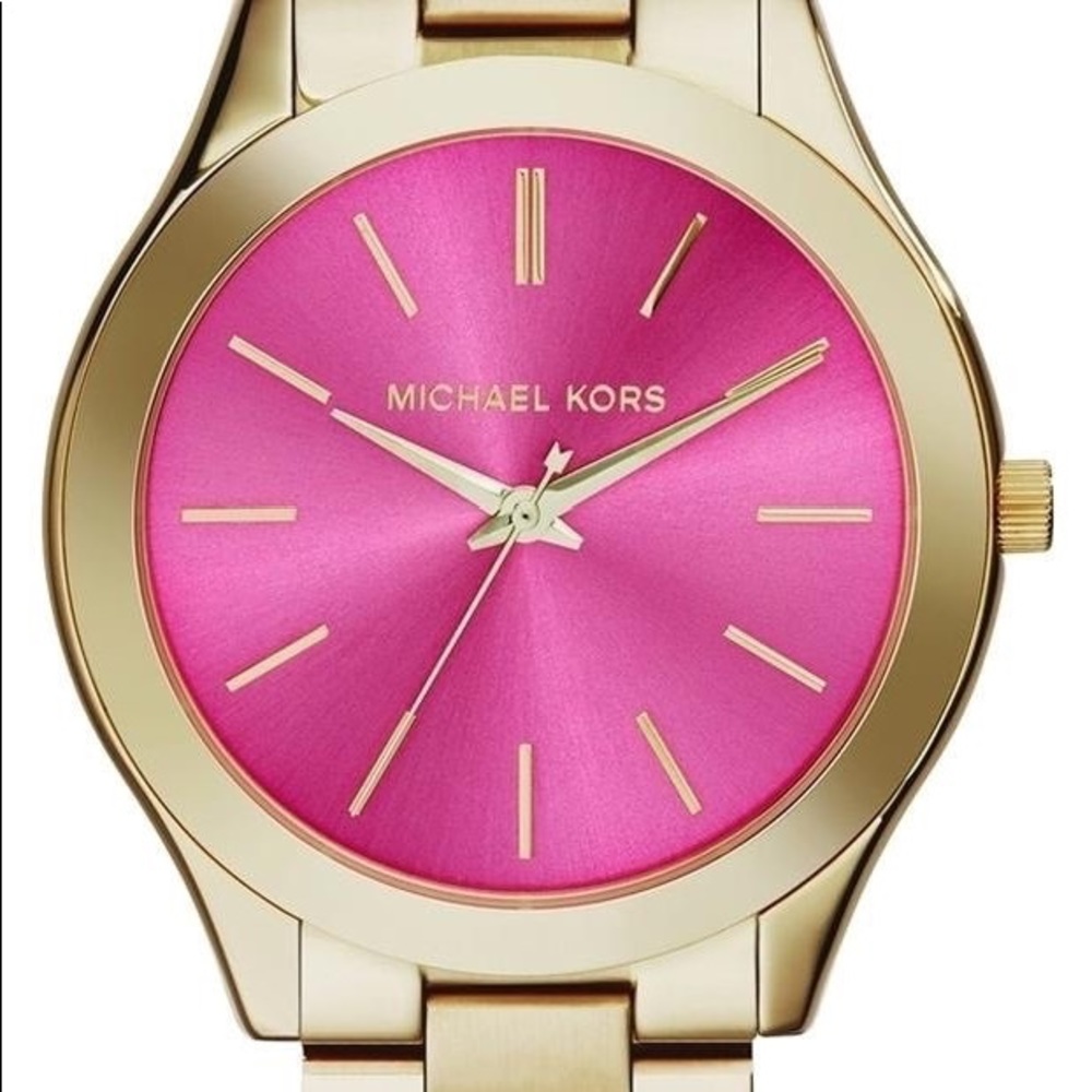 Michael KorsGold 'slim Runway' Bracelet 42mm Watch